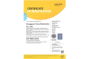 iso9001 2015体系证书（英）